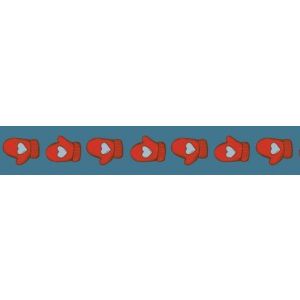 Tasiemka ozdobna ScrapBerry's Washi Mittens Print, 15mm x 8m